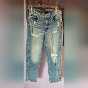 Lucky Brand Light Blue Distressed Boyfriend Jeans